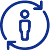 Man in a circle icon